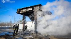 БпЛА ударил по АЗС на Харьковщине: есть пострадавший, произошел пожар (фото)