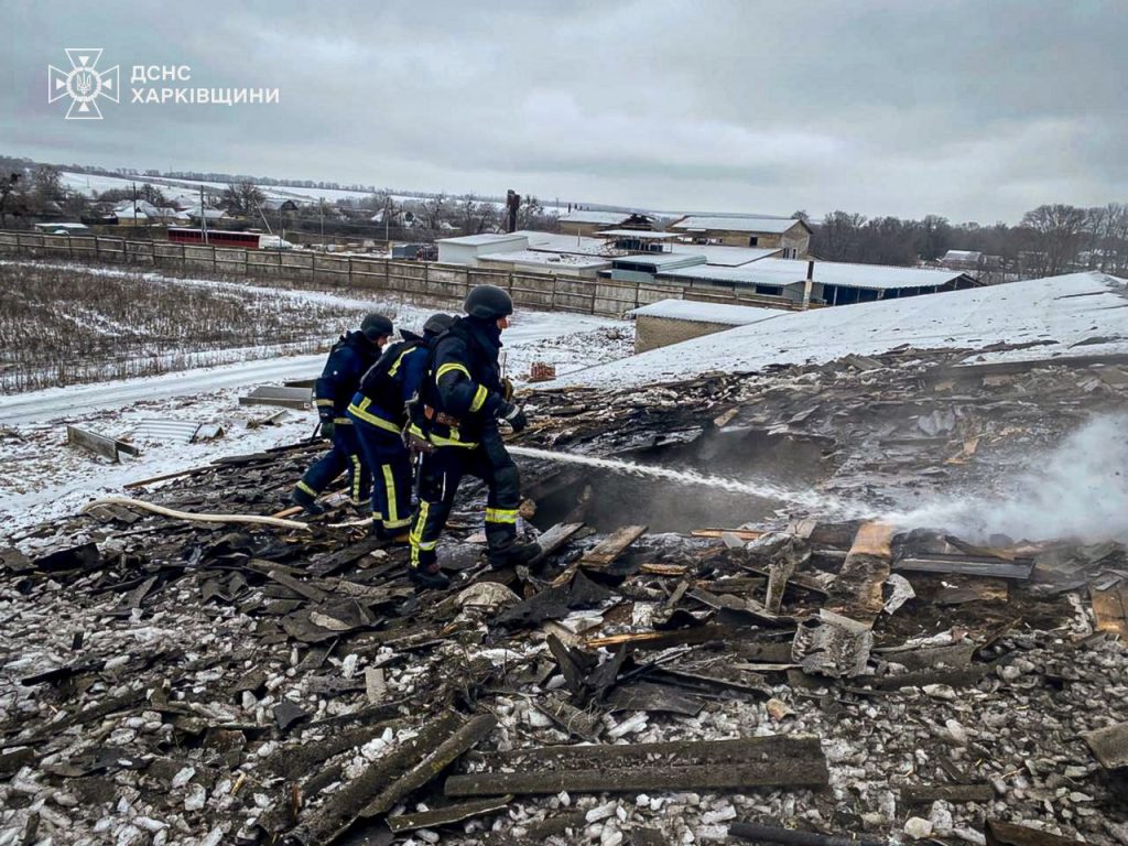 удар по ферме на Харьковщине