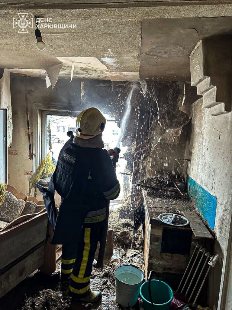 пожар в Печенегах 