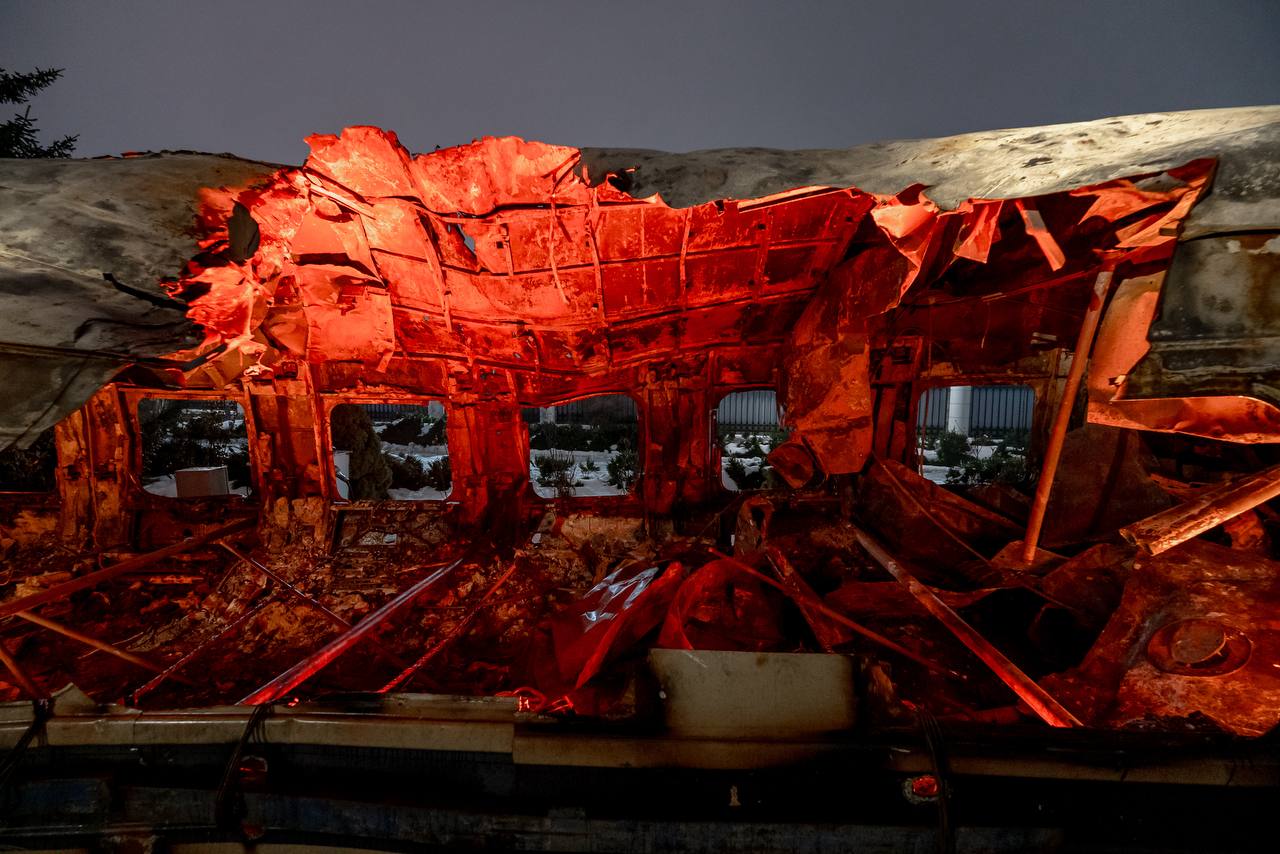 уничтоженный вагон поезда Чоп - Барвенково 4