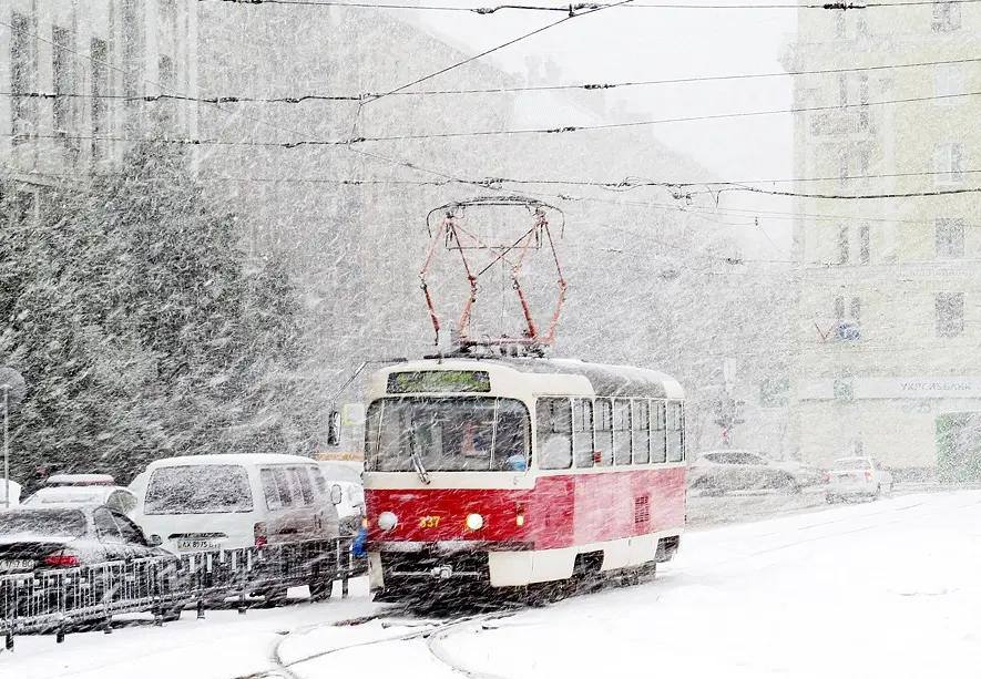 21 і 22 лютого трамваї не ходитимуть через негоду в деяких районах Харкова