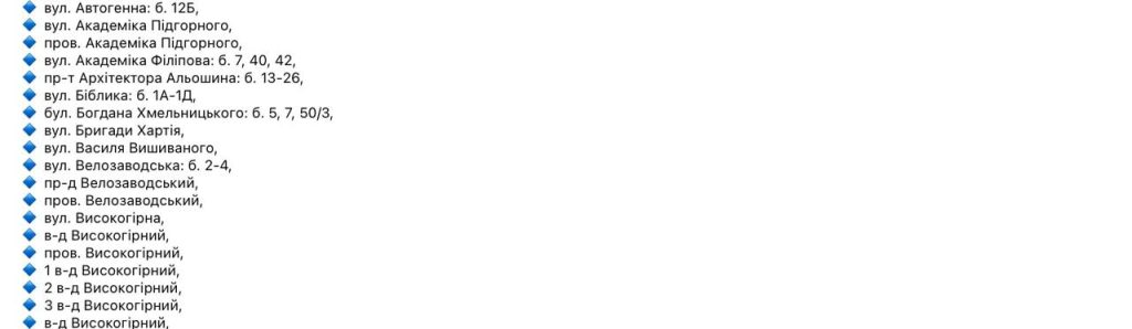 Відключення світла 2 березня у Харкові