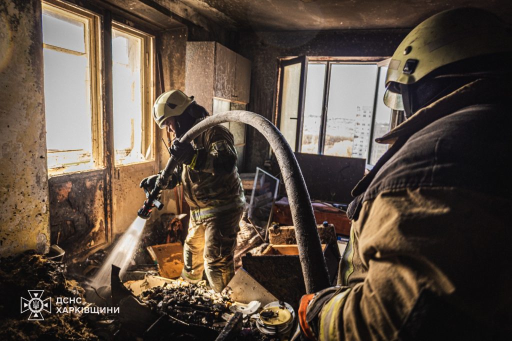 пожар в Харькове