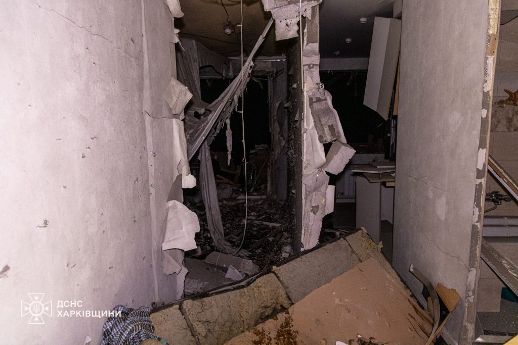 "Прилет" по 9-этажке в Харькове 27 марта