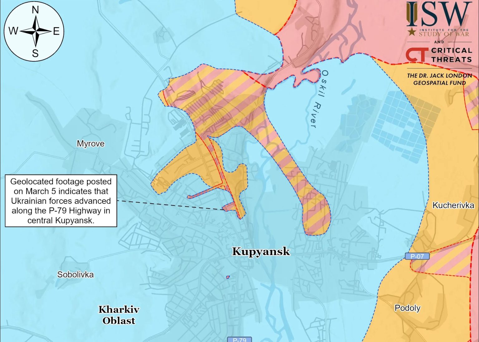 Украинские войска продвинулись в центре Купянска — ISW