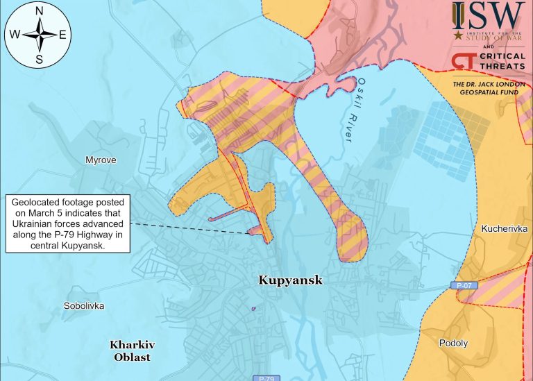 Украинские войска продвинулись в центре Купянска — ISW