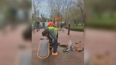 В Саржином Яру обновляют одну из локаций (фото)