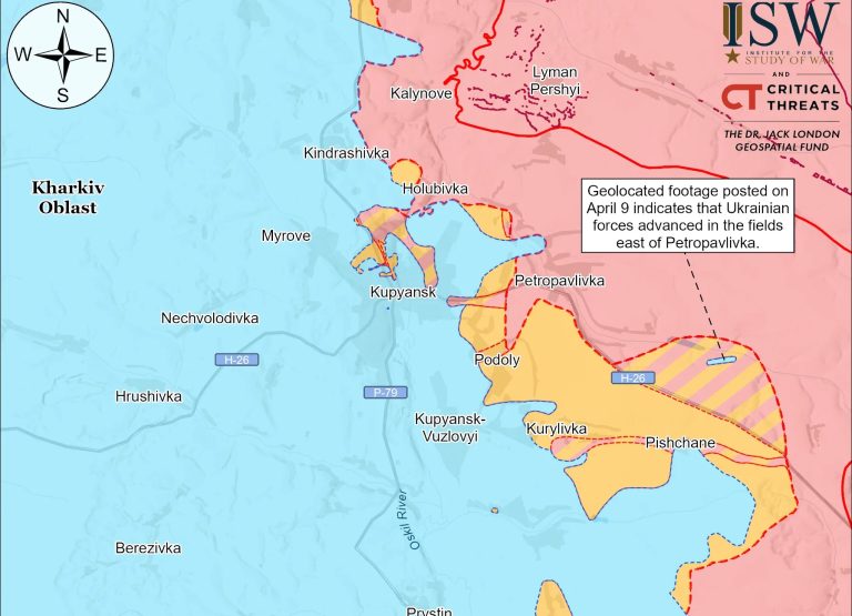 Об успехах ВСУ возле Песчаного на Купянском направлении сообщил ISW