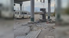 Авиаудар нанесен по АЗС в Богодухове — возник пожар, пострадали люди (фото)