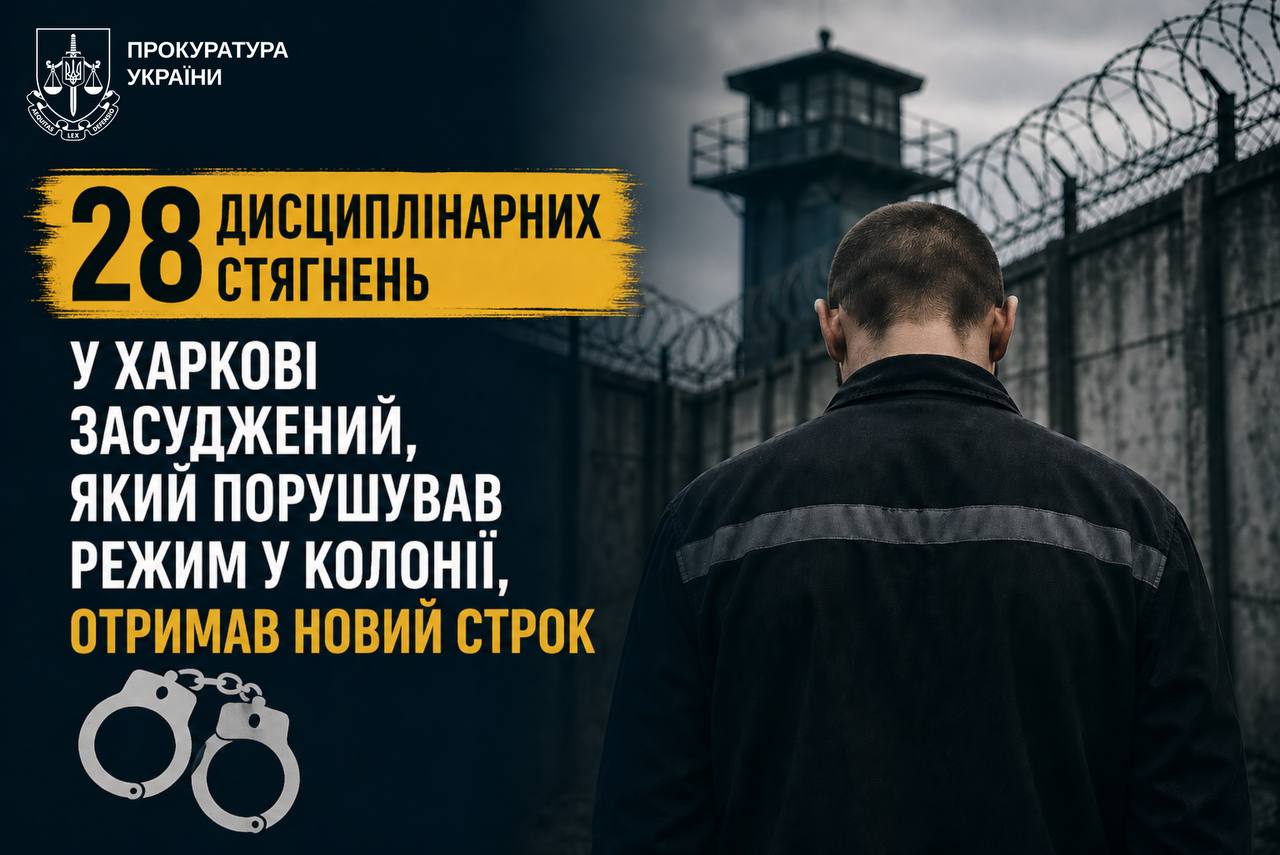 За саботаж и ругань — осужденный получил еще срок в колонии Харькова