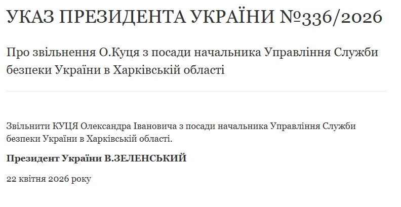 кадровые перестановки в СБУ на Харьковщине