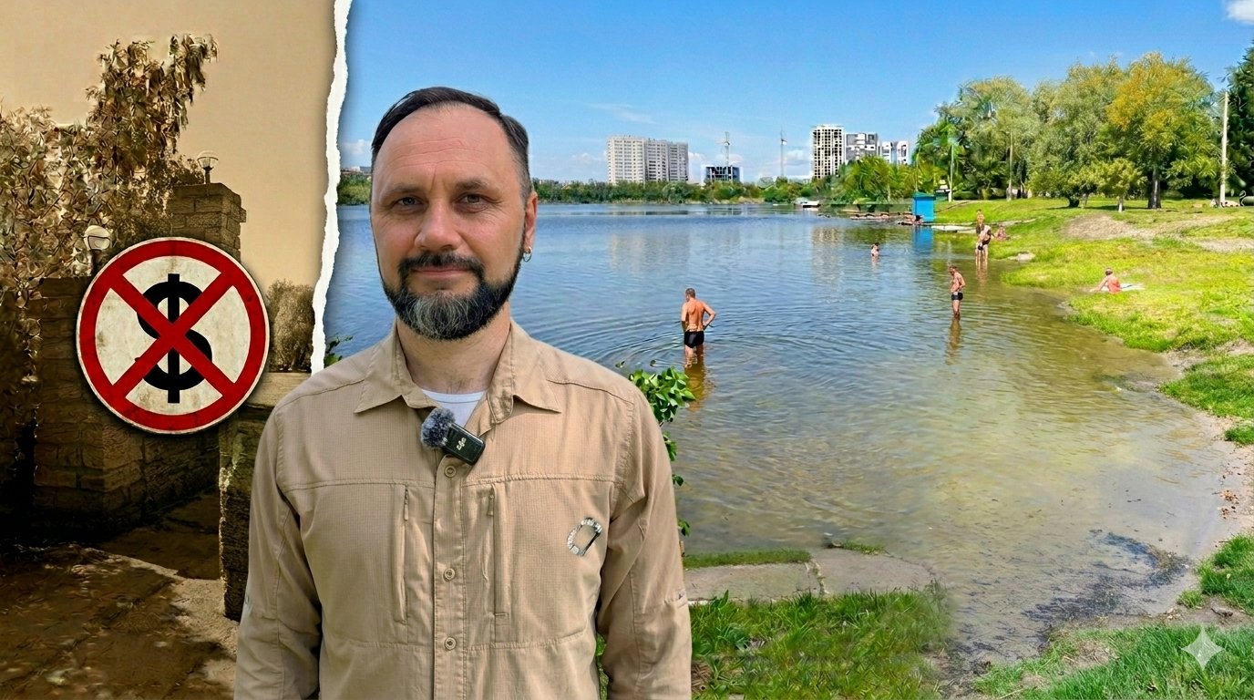 Бесплатно, но не всё: как превращают в «салтовский рай» пляж на Журавлевке 📹
