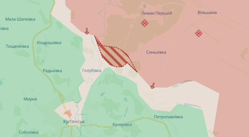 Продвижение возле Синьковки