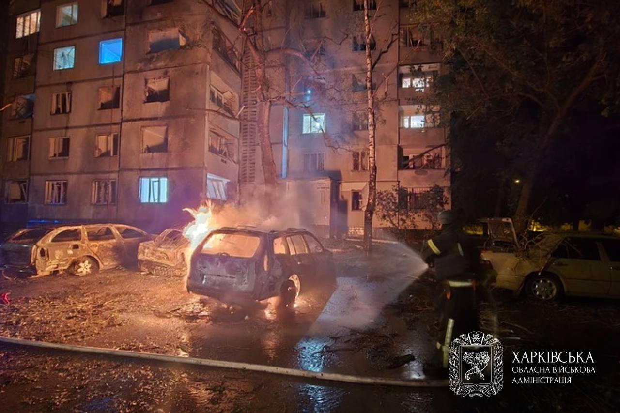 «Чудом без погибших»: последствия массированной атаки БпЛА в Харькове (фото)