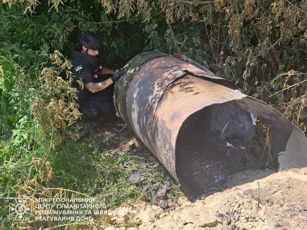 остатки ракеты изьяли на Харьковщине