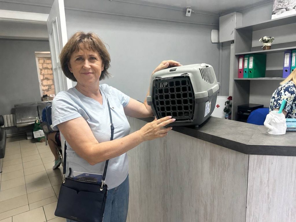 кота из Купянска приютила землячка