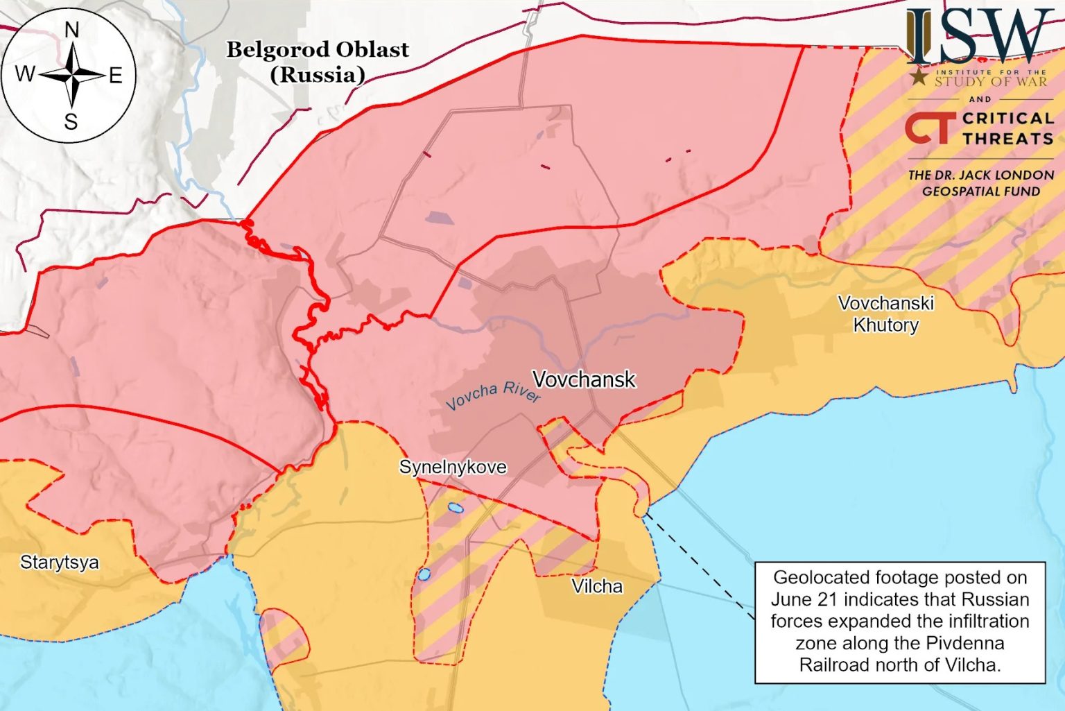ISW: Окупанти проникають у Куп’янськ-Вузловий і в район Вільчі