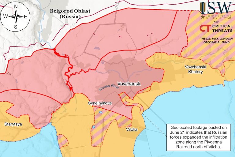 ISW: Оккупанты проникают в Купянск-Узловой и в район Вильчи