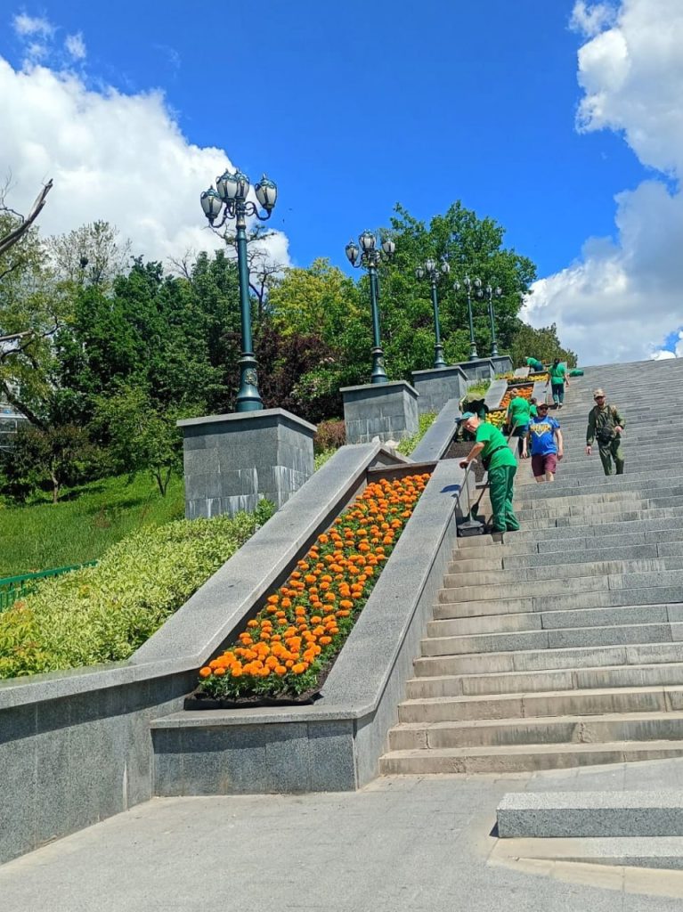 клумбы на Каскаде