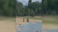 Всех попросили выйти из воды: на Журавлевке нашли подозрительный предмет 📹