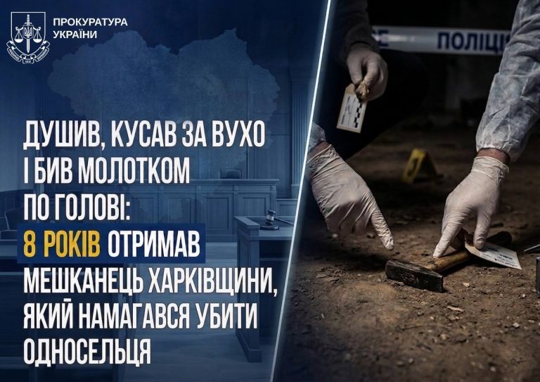 Душил и бил молотком по голове: нападавшего осудили на 8 лет за покушение