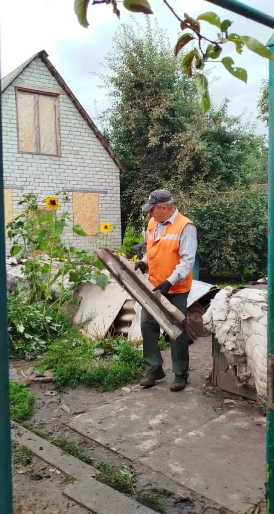 пострадавшие дома из-за атаки на Немышлянский район