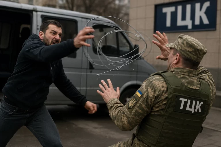 Бросил в работника ТЦК металлический прут: мужчине с Харьковщины грозит 12 лет