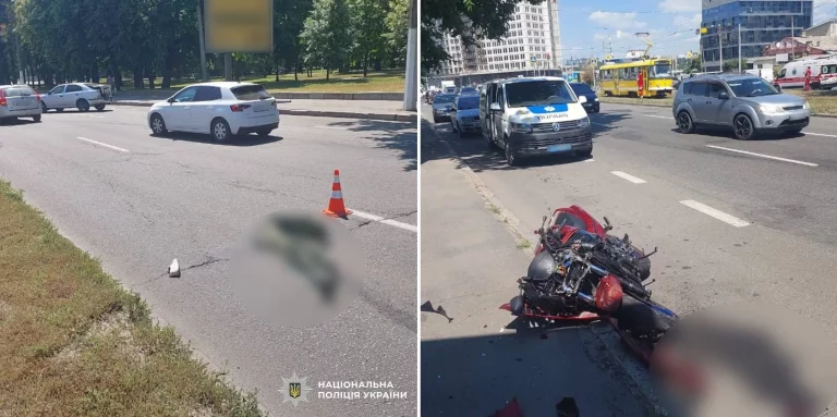 В Харькове мотоциклист насмерть сбил женщину на пешеходном переходе (фото)