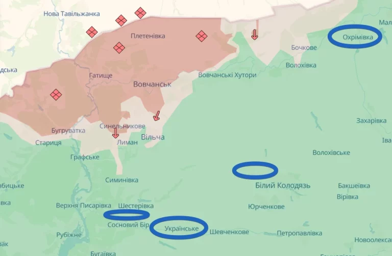 Путину доложили о «захвате» сел в районах Волчанска и Боровой — анализ ISW