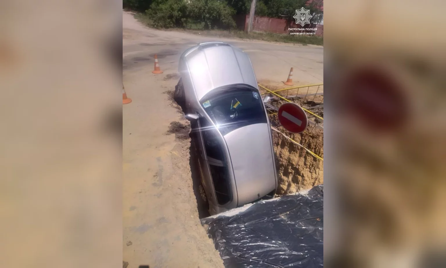 Съехал в котлован и ушел с места ДТП: водителя в Харькове нашли патрульные