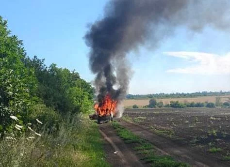 удар по авто энергетиков на Харьковщине