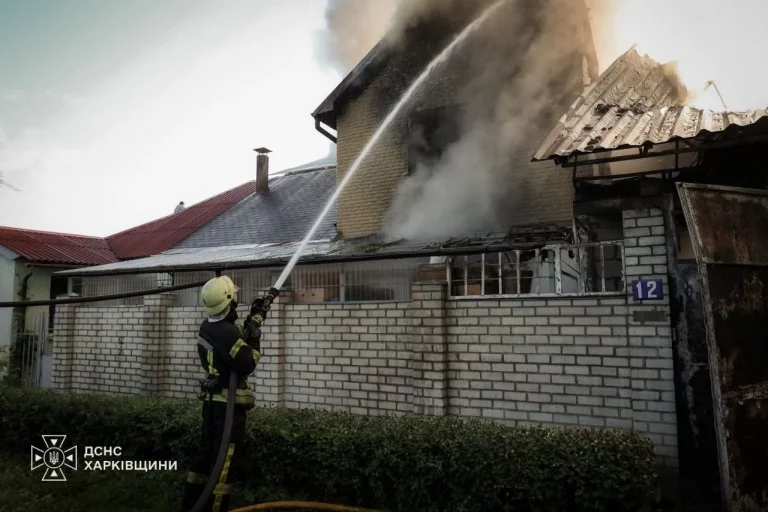 У Харкові гасили масштабну пожежу у приватному секторі, є загиблий (відео)