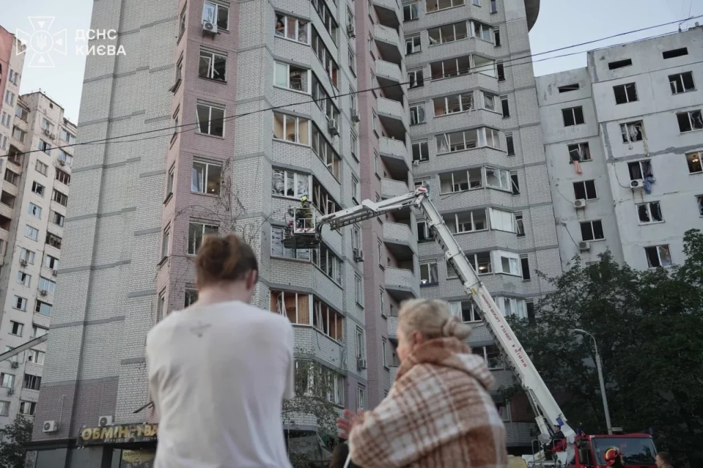 Обстрел Киева 1 августа