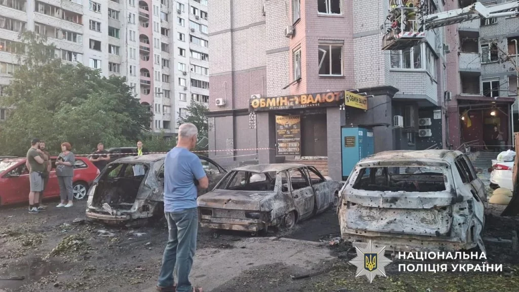 Обстрел Киева 1 августа
