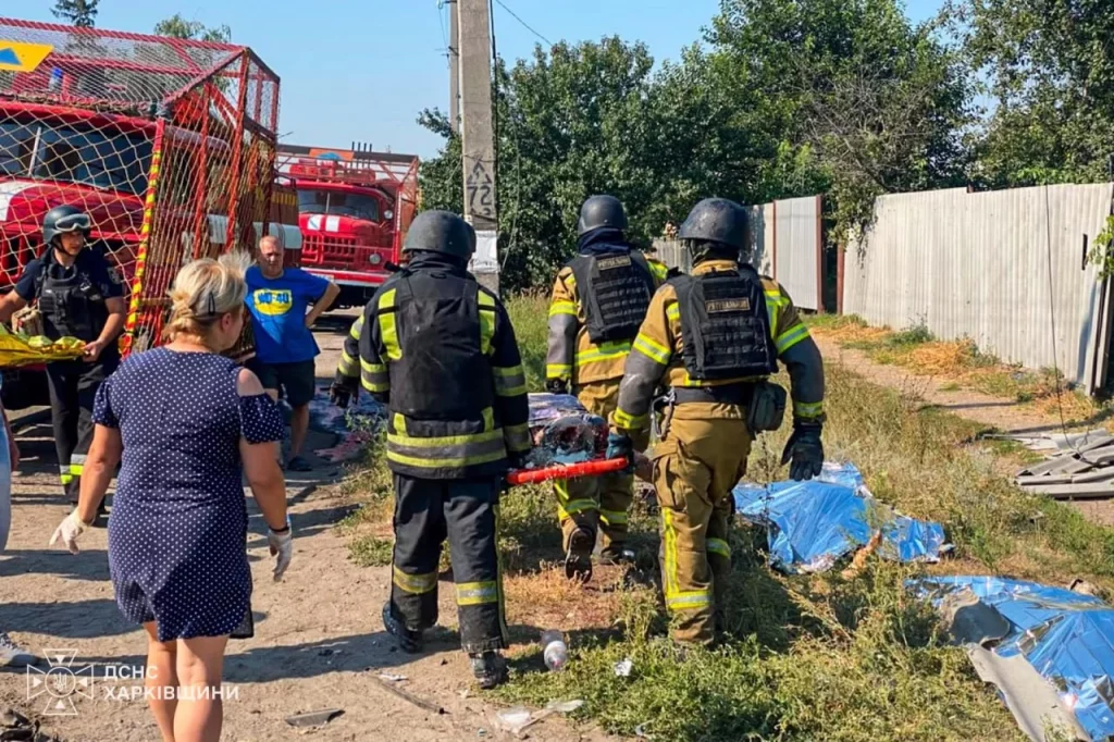 Обстрел Печенег 18 августа