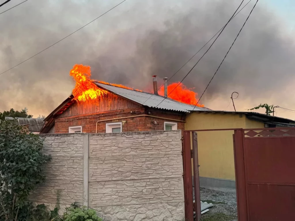 удар по селу Лужок 23 августа