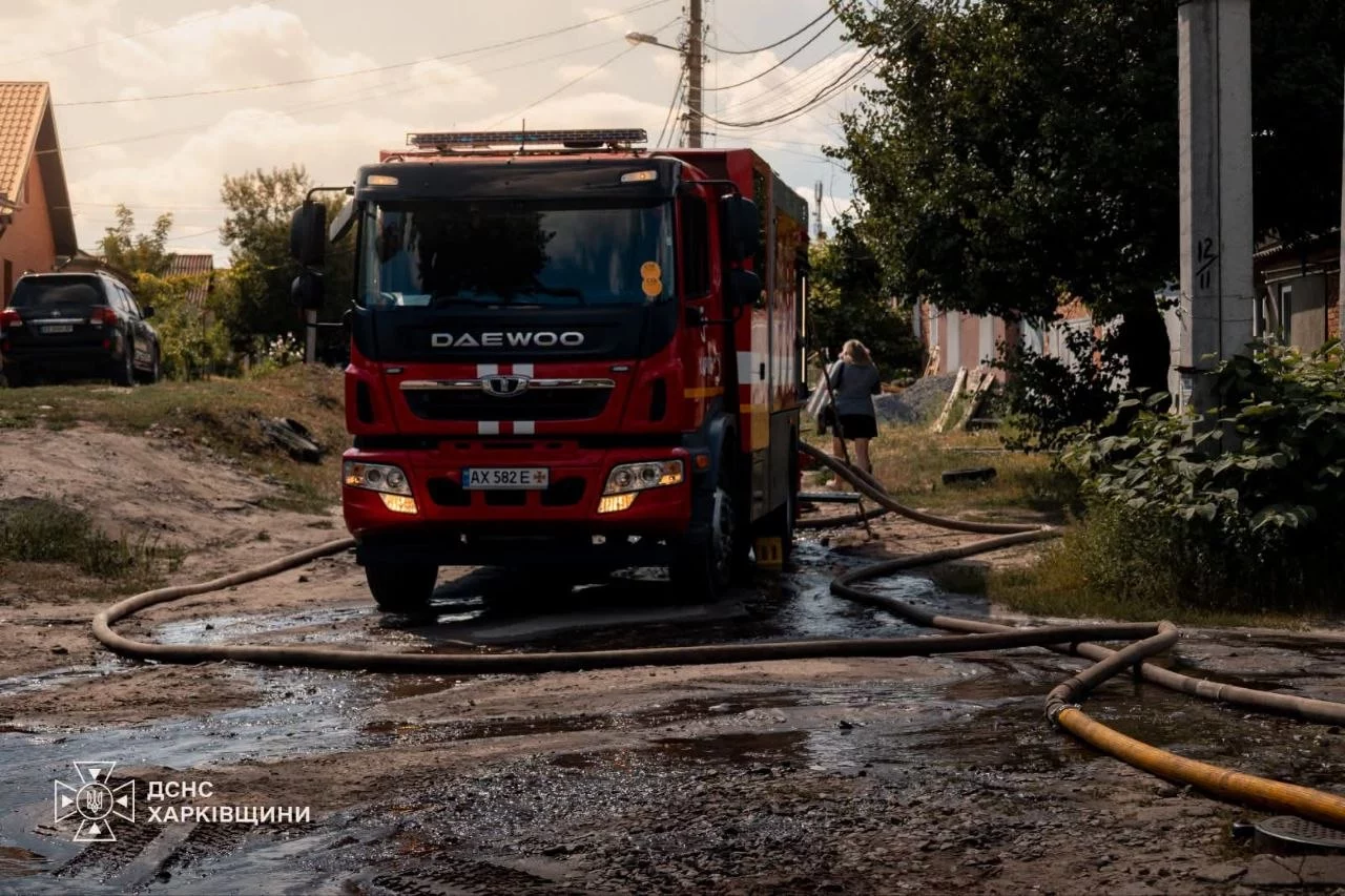 пожар в районе Барабашово в Харькове 2