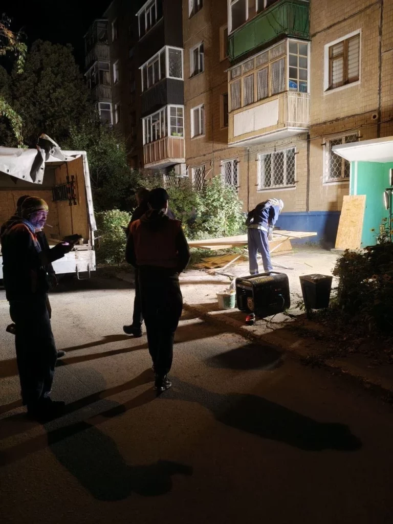Последствия обстрела Харькова 9 сентября