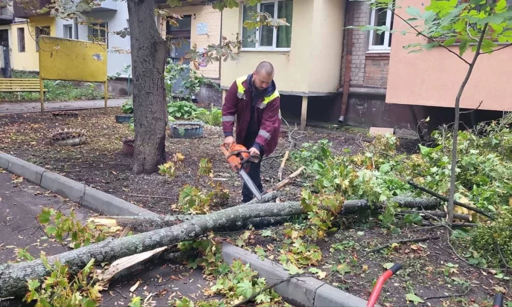 Последствия непогоды в Харькове