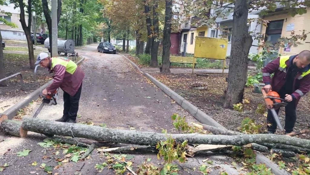 Последствия непогоды в Харькове