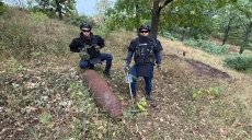 Бомбу, вагою 250 кг, знайшов житель у лісі на Харківщині: її знешкодили
