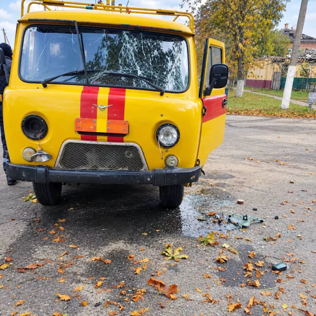 авто газовиков пострадало из-за удара по Золочеву