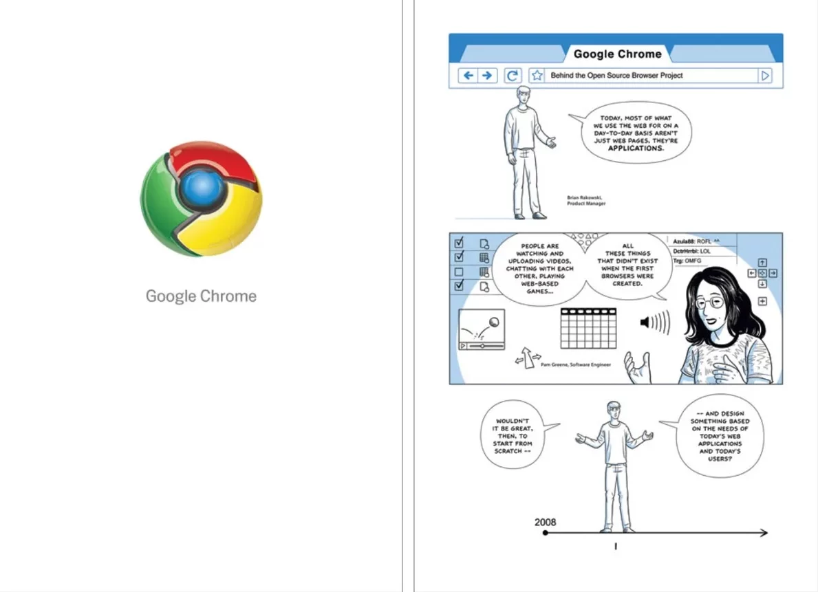 Комикс про браузер Google Chrome