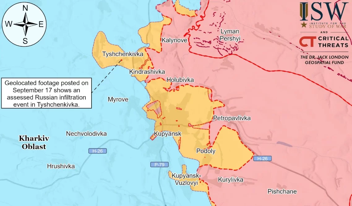 Оккупанты проникли в село на севере от Купянска — ISW