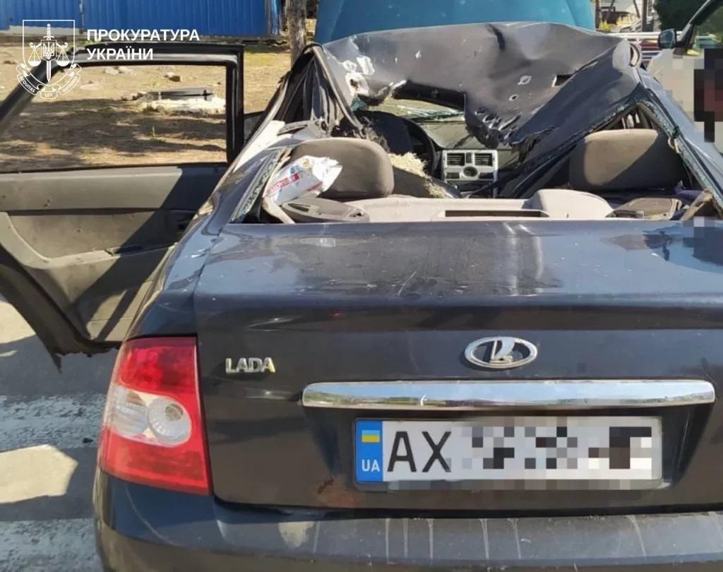 удар по авто на Харьковщине