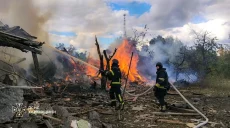 Пожежі у місті на Харківщині – росіяни двічі вдарили реактивними шахедами