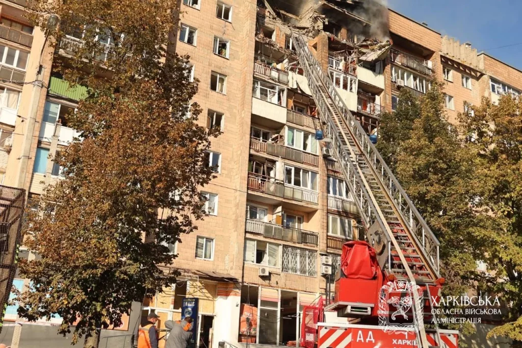 Последствия ударов по Харькову 12 октября