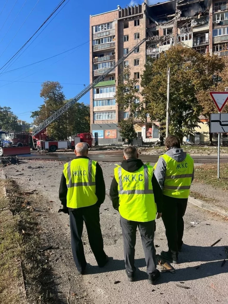 Последствия ударов по Харькову 12 октября