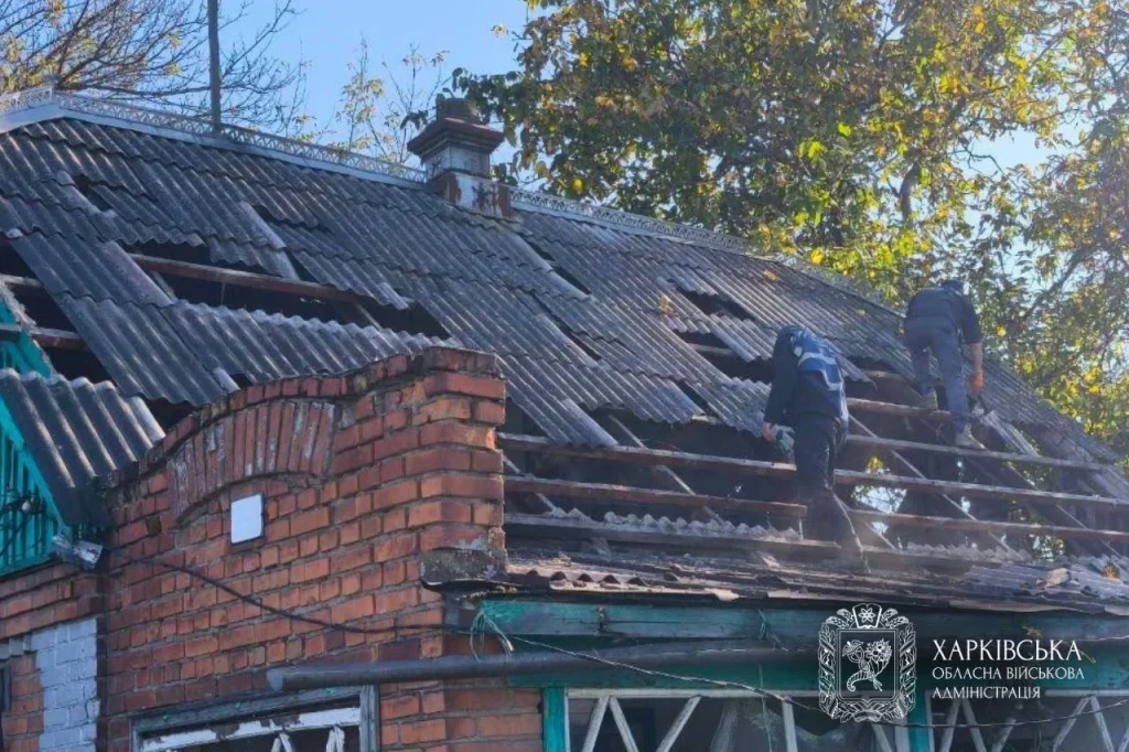 Последствия обстрелов на Харьковщине 25 октября