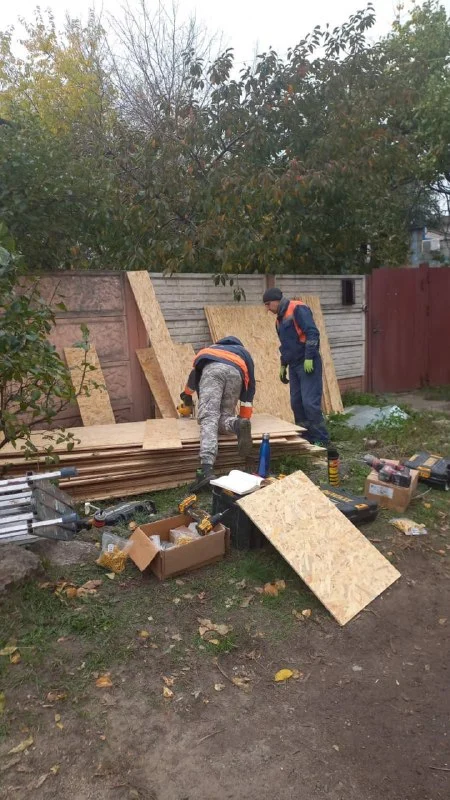 ликвидация последствий удара в Основянском районе
